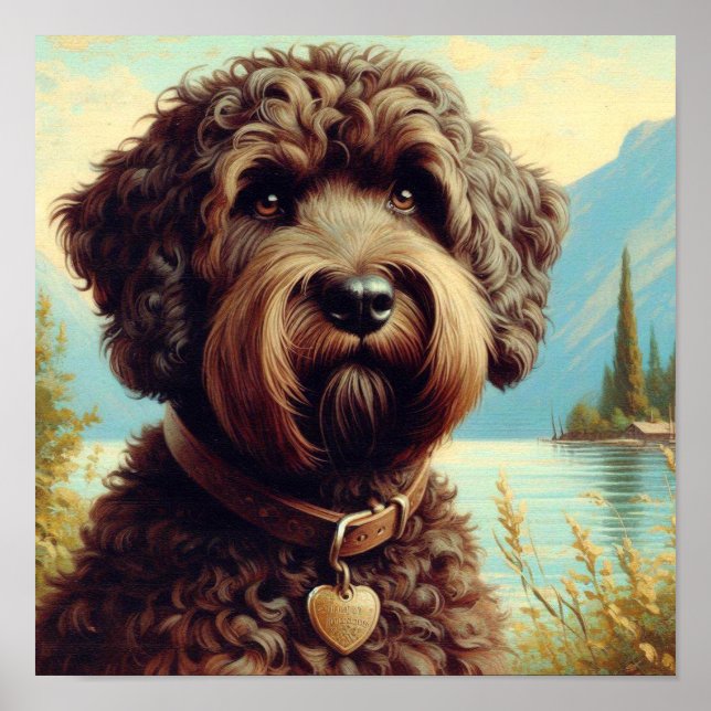 Poster Vintage Lagotto Romagnolo (Frente)