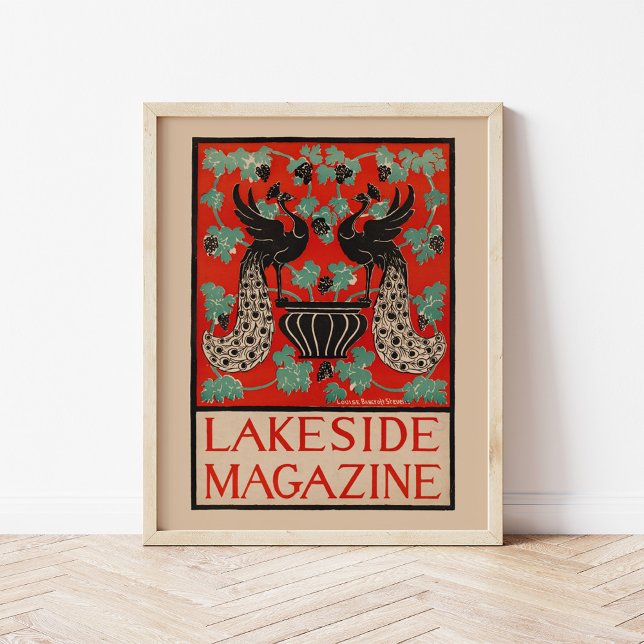 Poster Vintage Lakeside Magazine (Criador carregado)