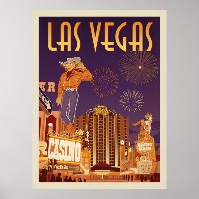 Poster Vintage Las Vegas (Frente)