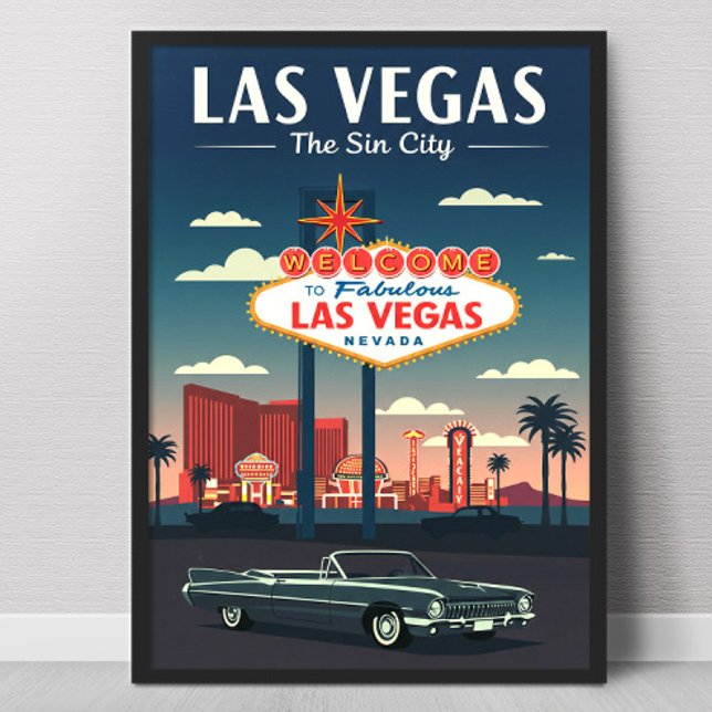 Poster Vintage Las Vegas (Criador carregado)