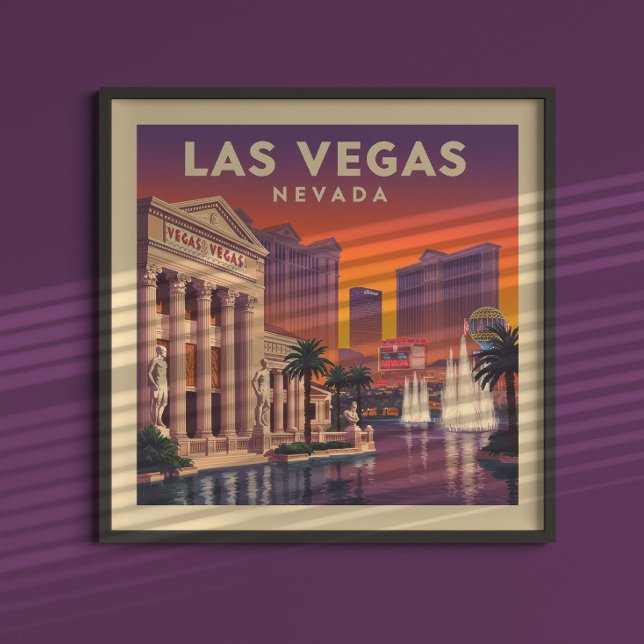 Poster Vintage Las Vegas Nevada (Criador carregado)