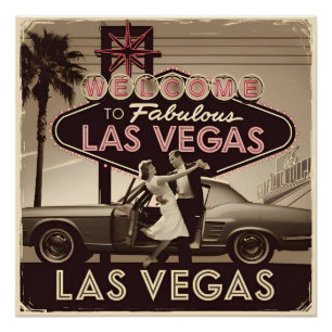 Pôster Vintage Las Vegas USA