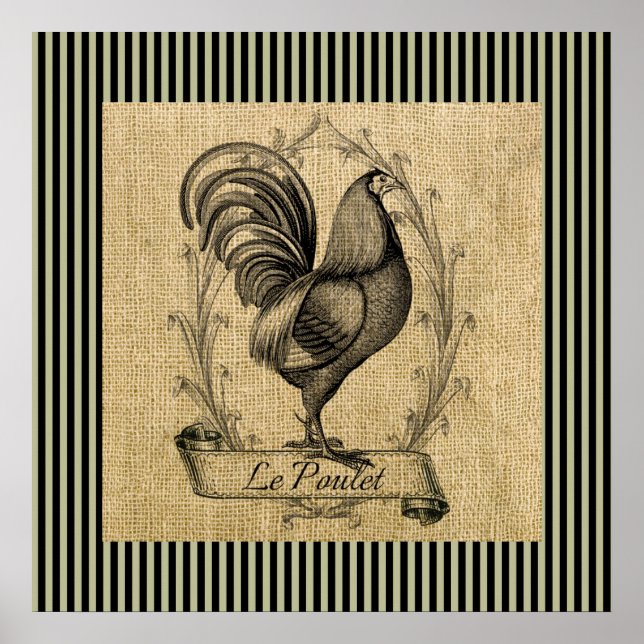 Poster Vintage Le Poulet (Frente)