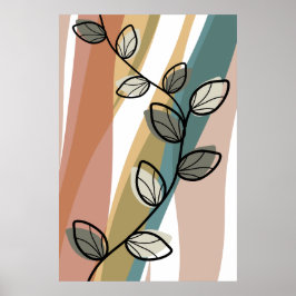 Poster Vintage Leaves Art