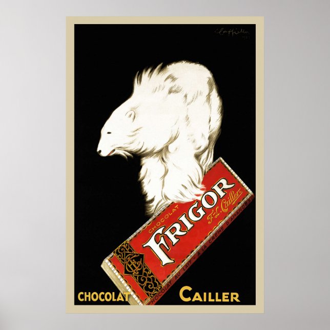 Poster vintage Leonetto Cappiell de Chocolate (Frente)