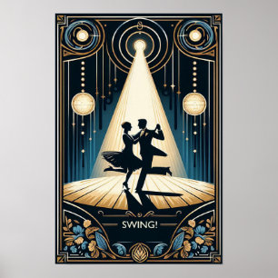 Poster vintage Lindy Salto Dance Hall