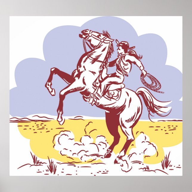 Poster Vintage Line Drawing. (Frente)