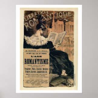 Pôster Vintage Livros Românticos