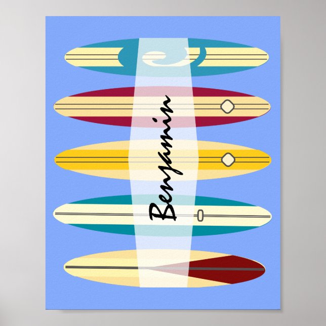 Poster Vintage Longboards (Frente)