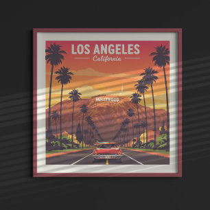 Poster Vintage Los Angeles California