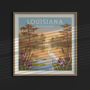 Poster Vintage Louisiana