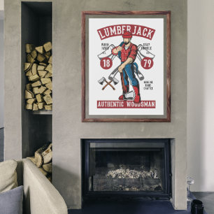Poster Vintage Lumberjack