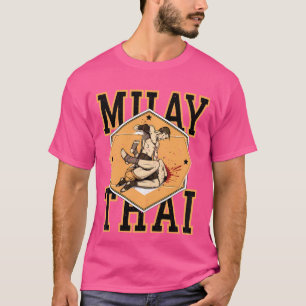 Poster vintage Lutando Contra Camisa Muay Tailande