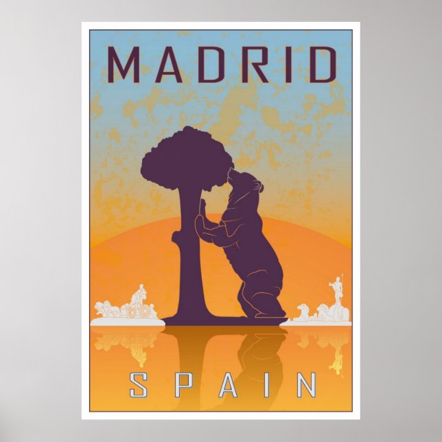 Poster vintage Madrid (Frente)