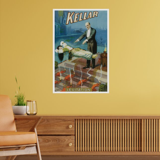 Pôster Vintage Magic Poster, mago Harry Kellar (Sala de Estar 2)