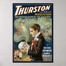 Vintage Magic Poster, Thurston, The Excelente Magg