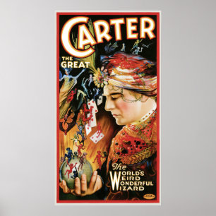 Poster Vintage Magician Carter the Great