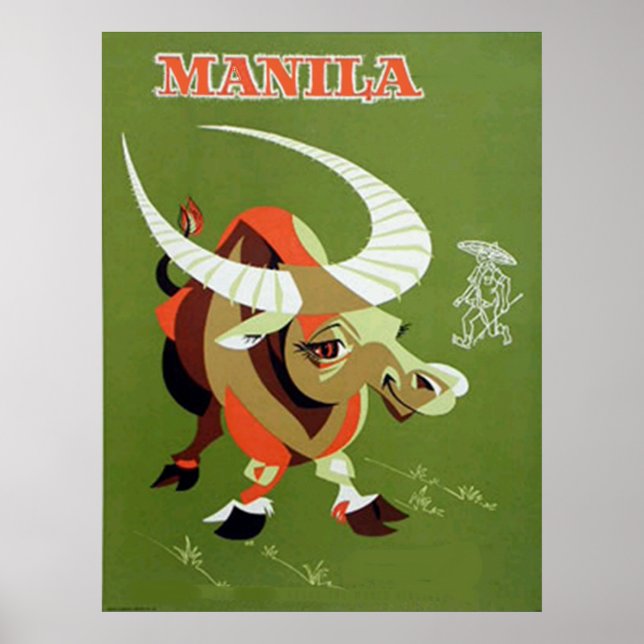 Poster vintage Manila philipines (Frente)