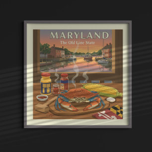 Poster Vintage Maryland