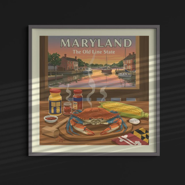 Poster Vintage Maryland (Criador carregado)