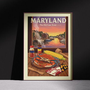 Poster Vintage Maryland