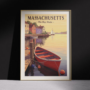 Poster Vintage Massachusetts