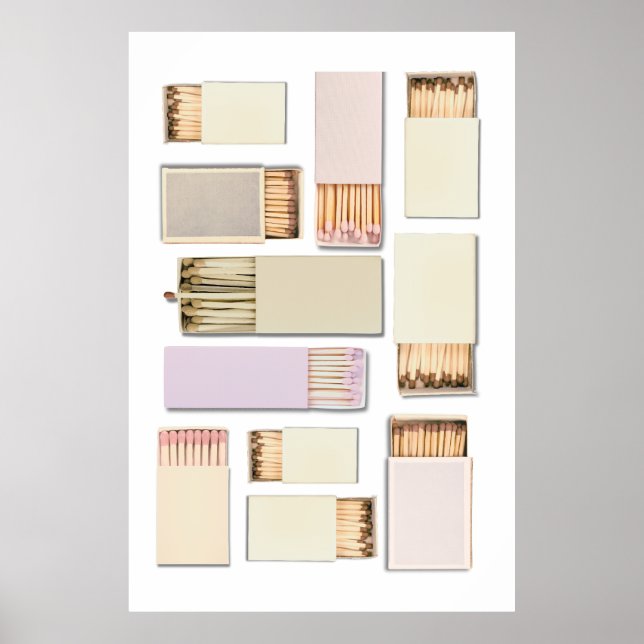 Poster Vintage Matchbox Modelo Personalizar (Frente)