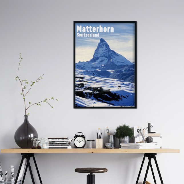 Poster Vintage Matterhorn, Suiça (Criador carregado)