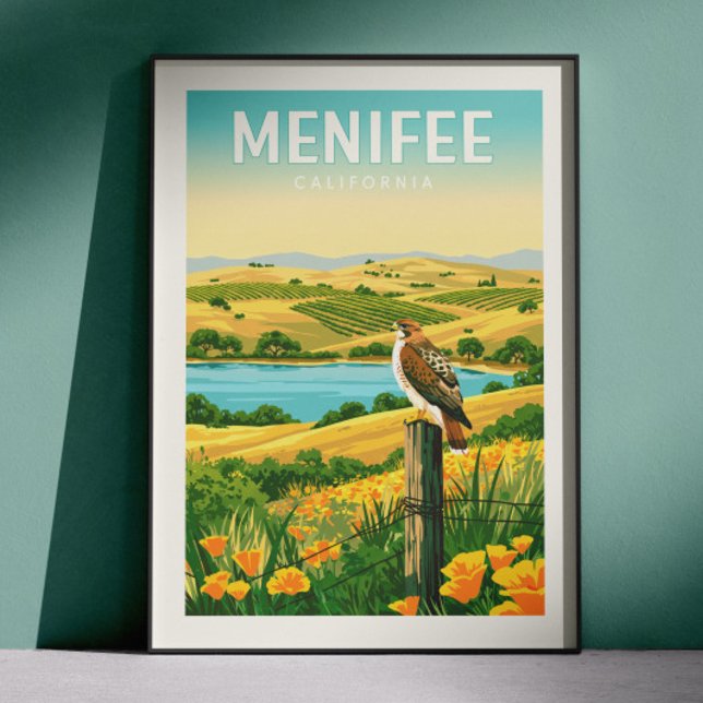 Poster Vintage Menifee California (Criador carregado)