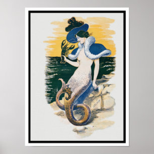 Poster Vintage Mermaid
