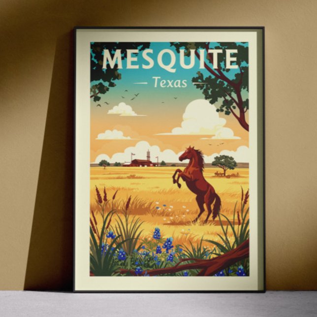 Poster Vintage Mesquite Texas (Criador carregado)