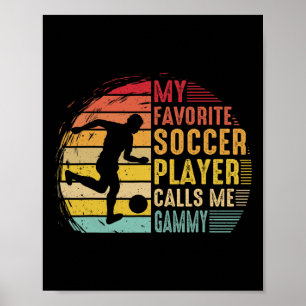Poster Vintage Meu Jogador de Futebol Favorito Me Chama d