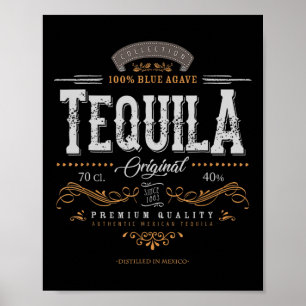 Poster Vintage Mexicano Tequila Cinco De Mayo Em Descanso