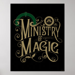 Poster Vintage MINISTRY OF MAGIC™ Graphic