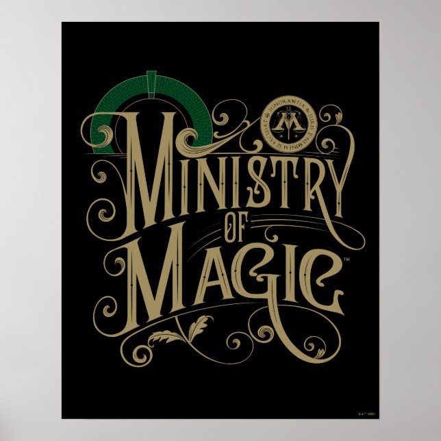 Poster Vintage MINISTRY OF MAGIC™ Graphic (Frente)