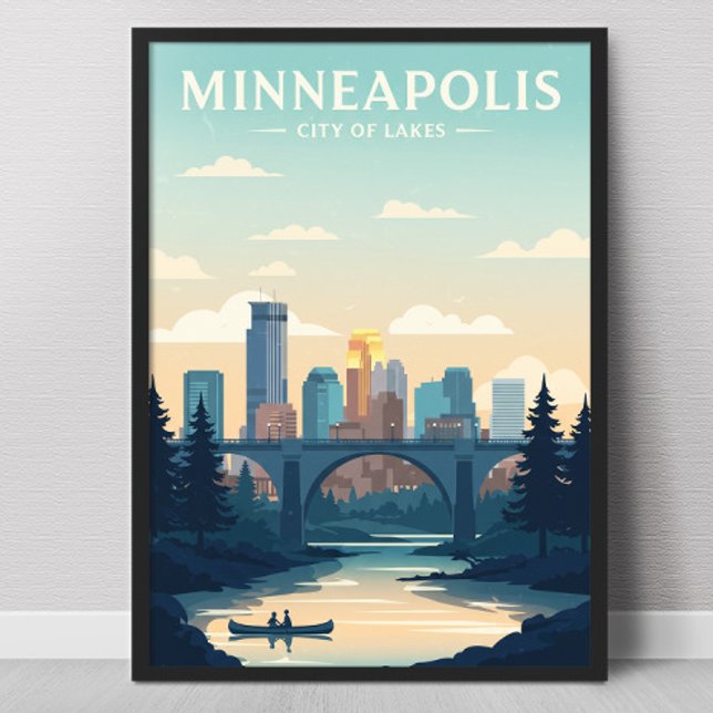Poster Vintage Minneapolis (Criador carregado)