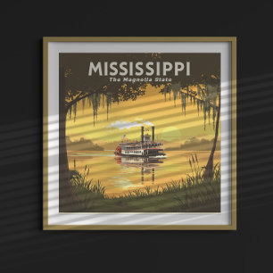 Poster Vintage Mississippi