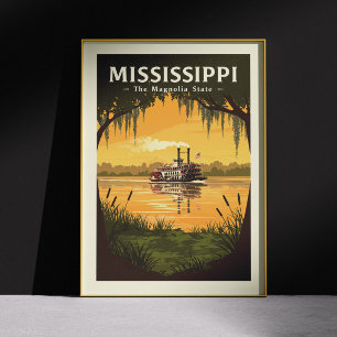Poster Vintage Mississippi