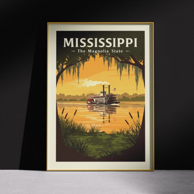 Poster Vintage Mississippi (Criador carregado)