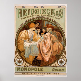 Pôster Vintage Monopole, arte de propaganda de Reims