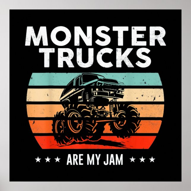 Poster Vintage Monster Truck (Frente)
