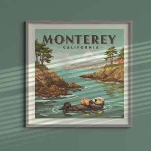 Poster Vintage Monterey California