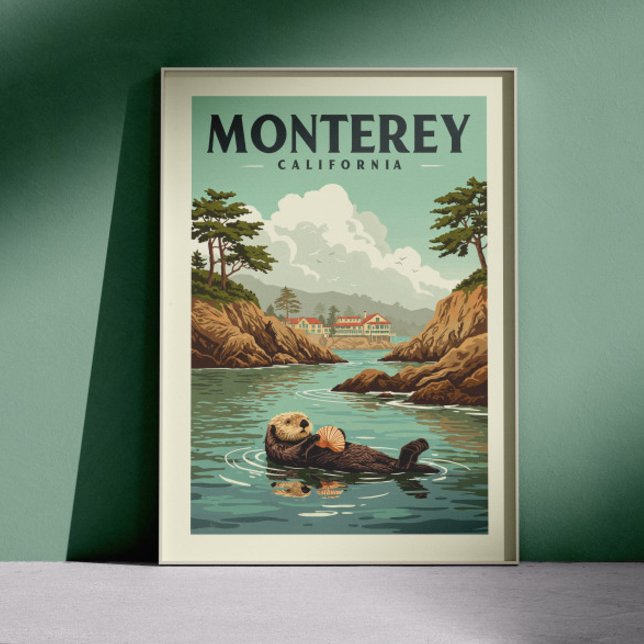 Poster Vintage Monterey California (Criador carregado)