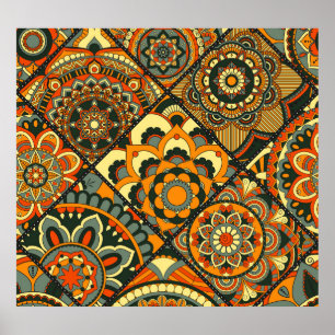 Poster Vintage Motifs Islâmicos, decorativo sem soldadura