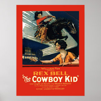 Pôster Vintage Movie Advertisement Rex Bell Cowboy Kid