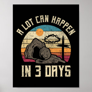 Poster Vintage Muito Pode Acontecer Em 3 Dias De Sabor Cr