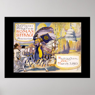Poster Vintage Mulheres Sufrágio
