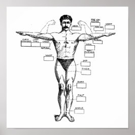 Pôster Vintage Muscleman de 1905