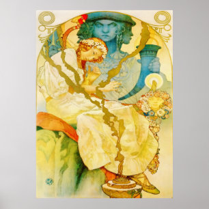 Poster Vintage musical de Nouveau da arte