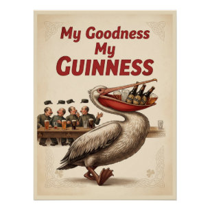 Pôster "Vintage My Goodness My Guinness" Pelican Premium